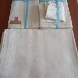 Serviette et nappes brodées damassées