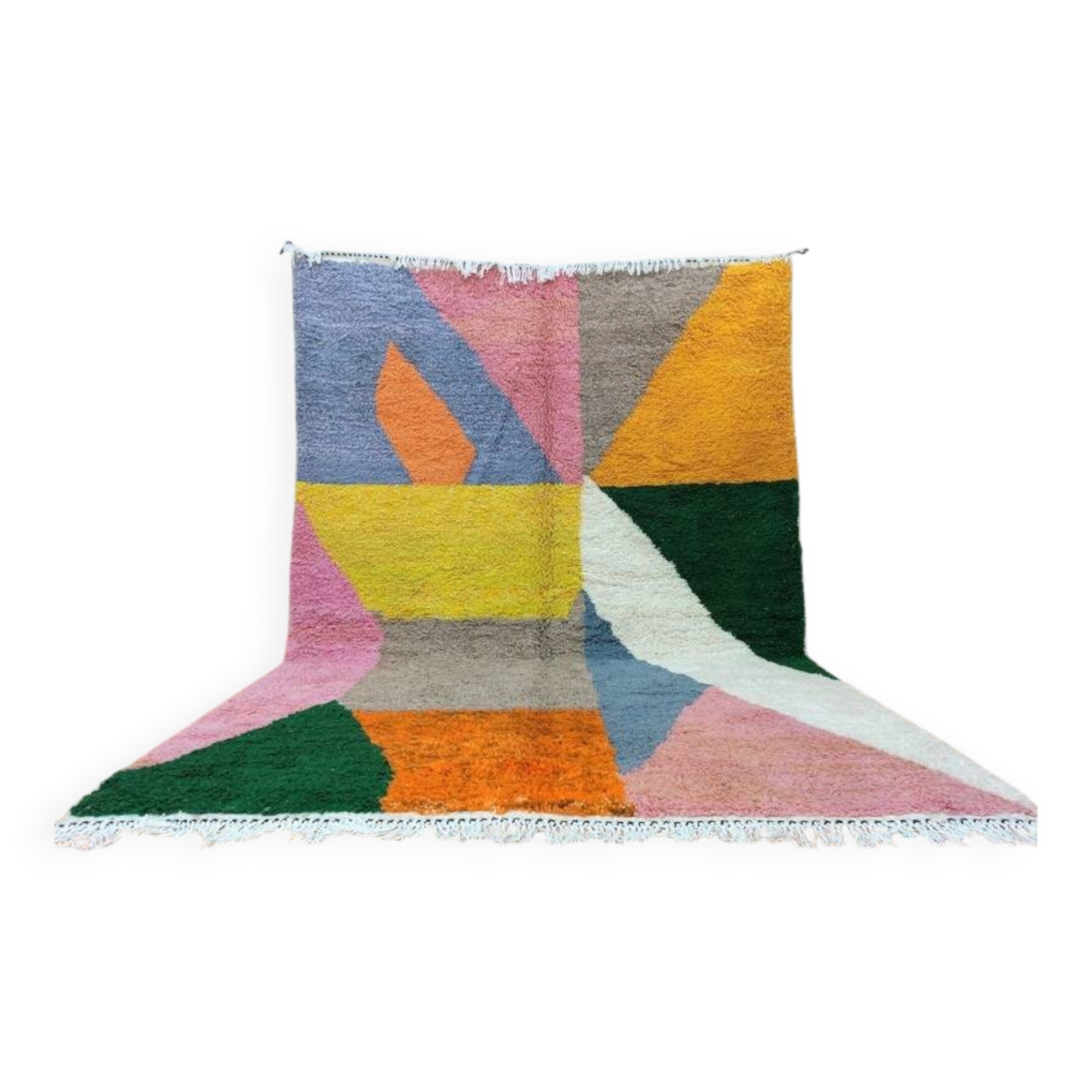 Handmade rug 250cm x 150cm multicoloured