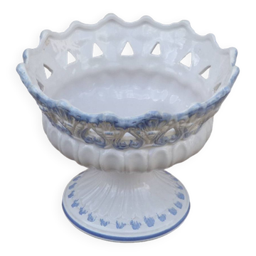 Vintage Italian ceramic decorative fruit centerpiece