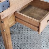 Vintage chopping block butcher table kitchen island