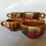 6 bistro coffee cups
