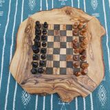 Jeux d'échecs en bois d'olivier jeux rustique fait main