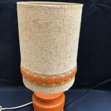 Orange ceramic lamp 1970