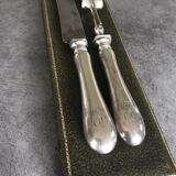 Carving cutlery set for leg of lamb, félix frères silverware
