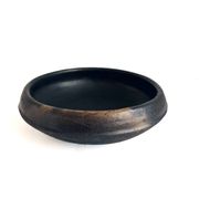 Plat Abron "Kânâh" in smoked terracotta | Ø 31cm diameter