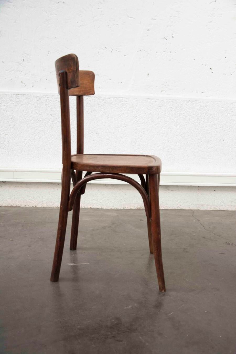 Series of 4 baumann bistro chairs