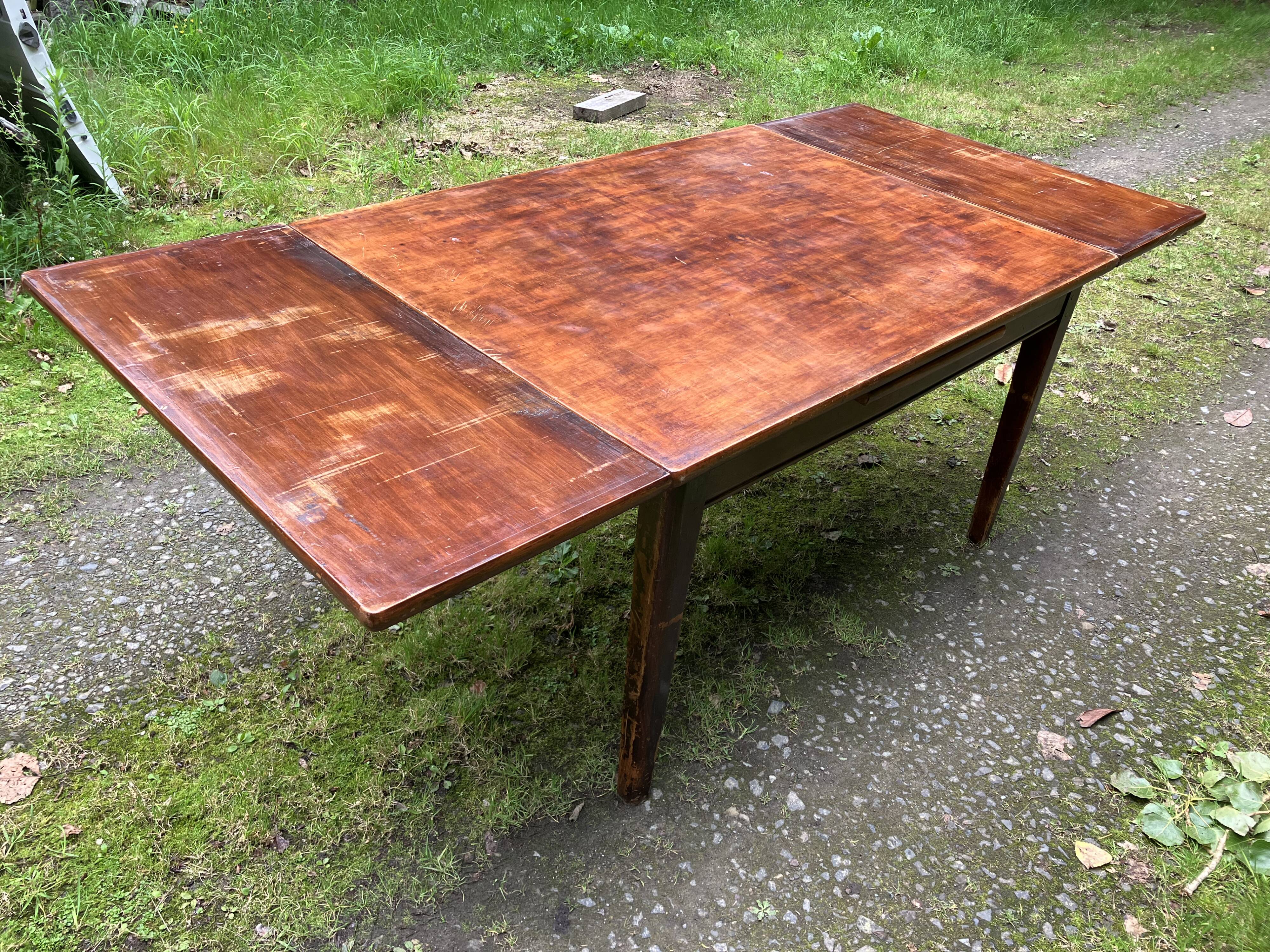 Small farmhouse style table with extensions