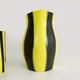 Orangeade service, vintage water service, yellow and black plastic. design. Year 60