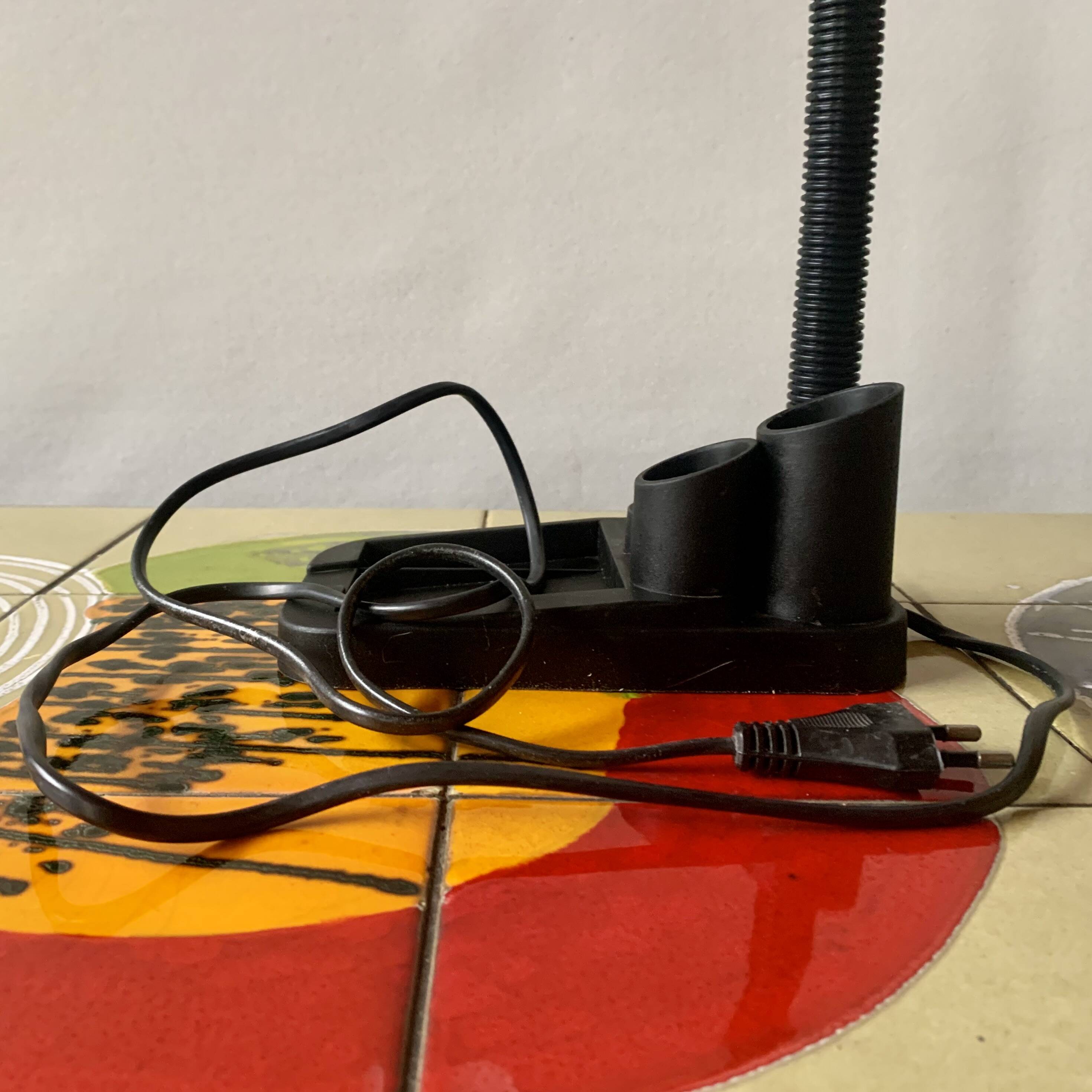 Fase vintage black and white desk lamp