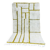 Tapis beni ourain marocain tissè main artisanal taille 140/260 cm