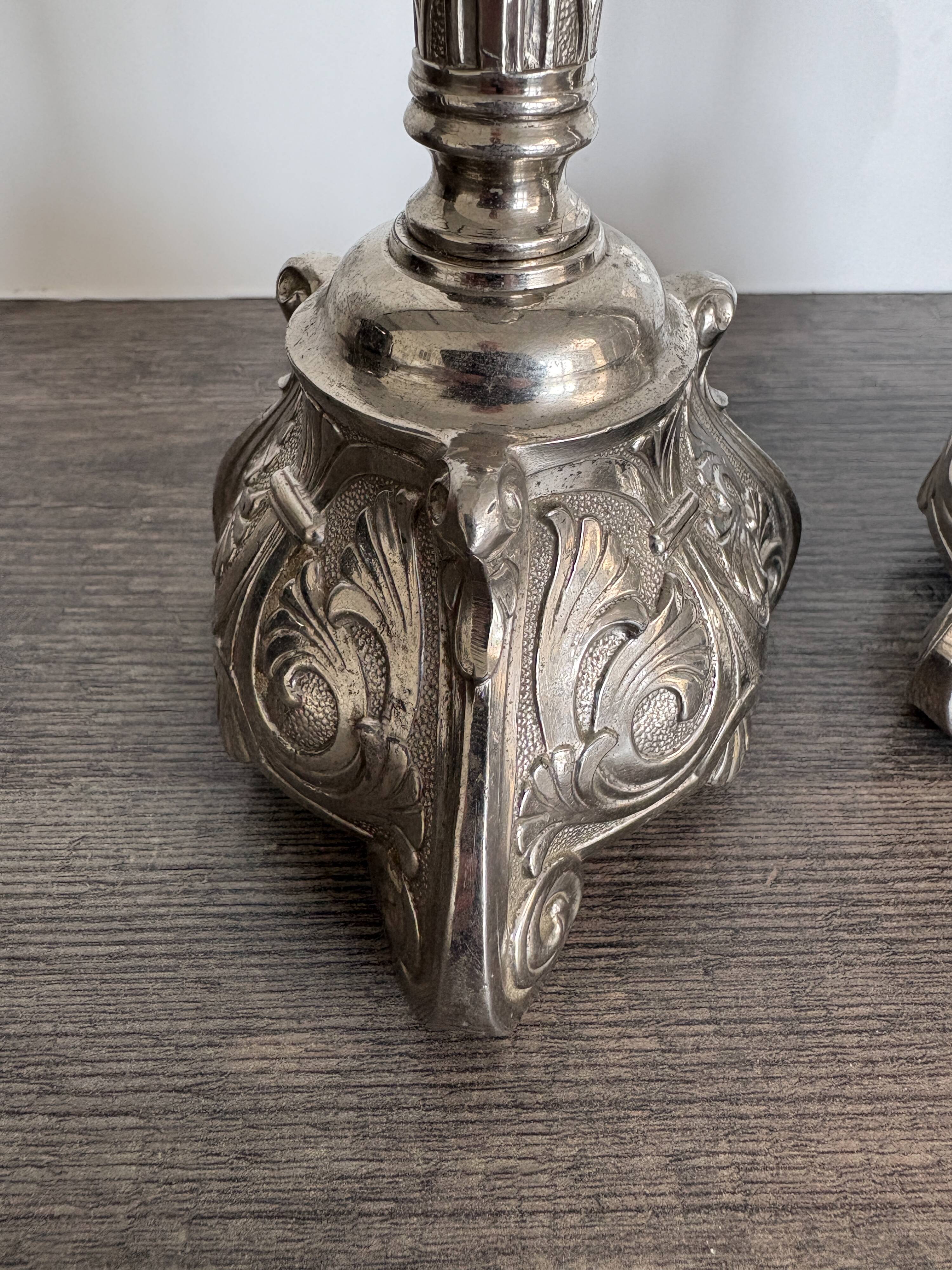 Pair of antique candlesticks