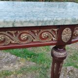 Console ancienne style louis xvi avec plateau marbre