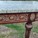 Console ancienne style louis xvi avec plateau marbre