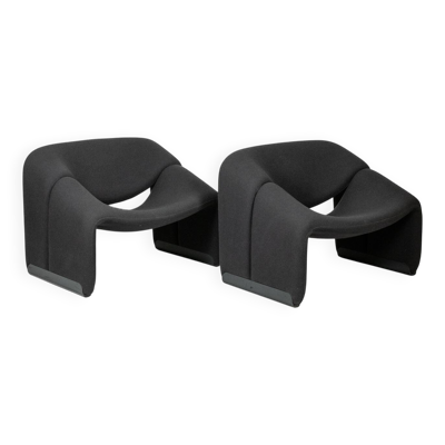 Pierre Paulin pour Artifort. Paire de fauteuils « Groovy ». Années 1970-80