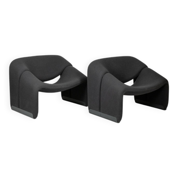 Pierre Paulin for Artifort. Pair of "Groovy" armchairs. 1970s-80s