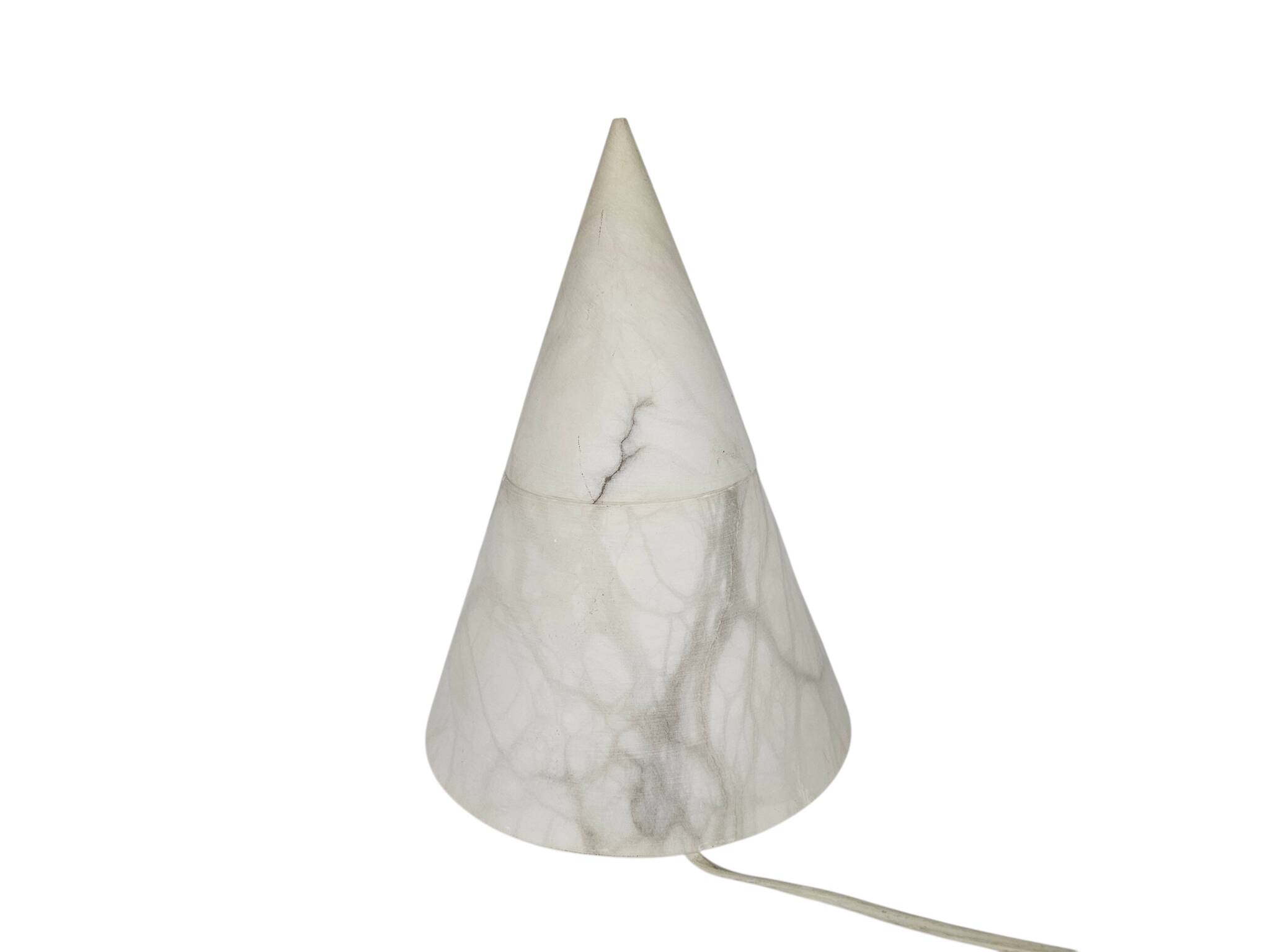 Pegasan S.L. - alabaster - Spain - cone - table lamp - 80's