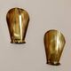 Pair of Swedish mid-century wall sconces in brass