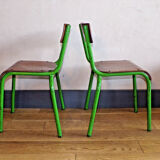 Pair small school chairs