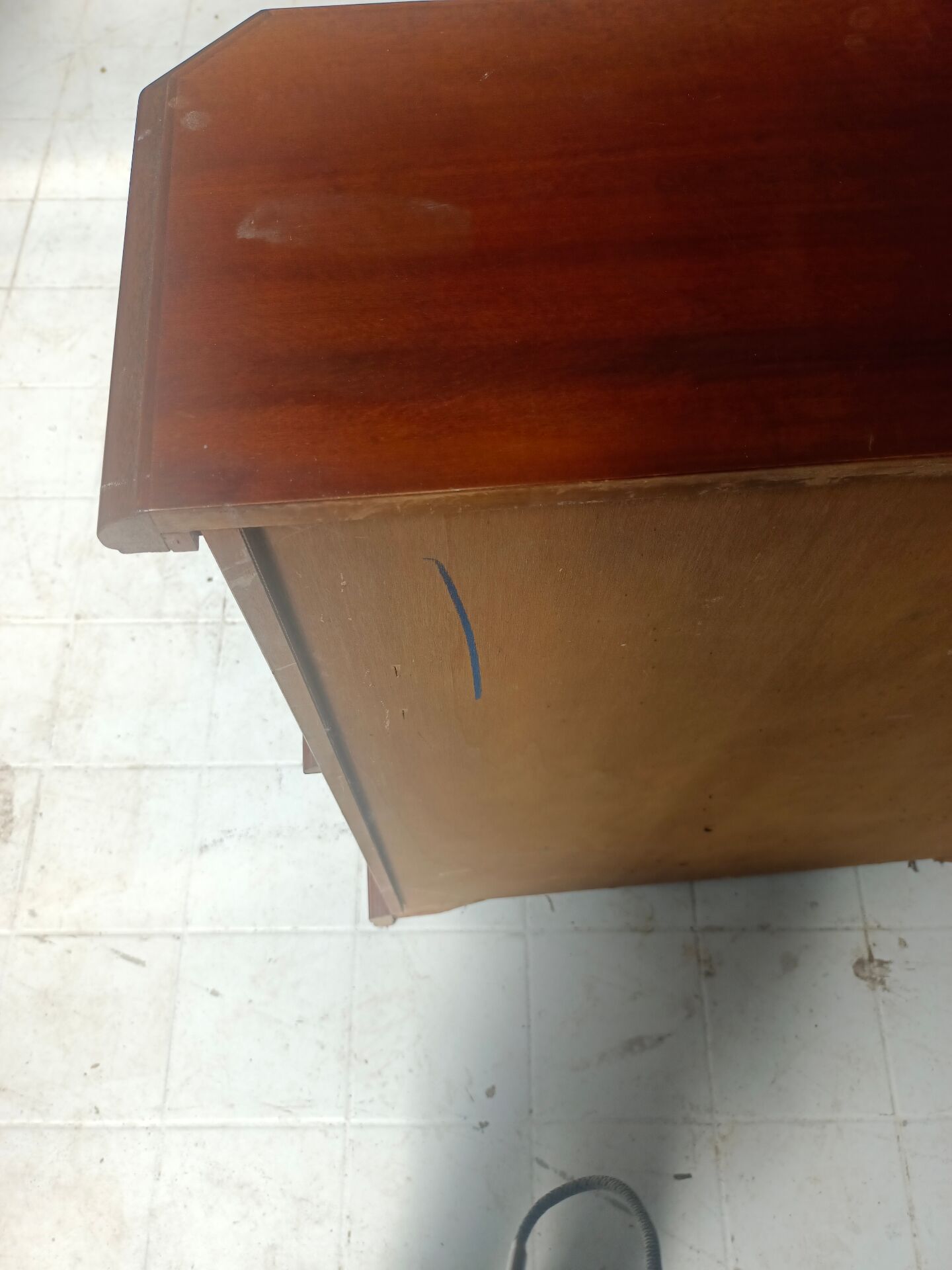 Solid oak desk secretary furniture