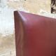 Bistro bench in burgundy leather