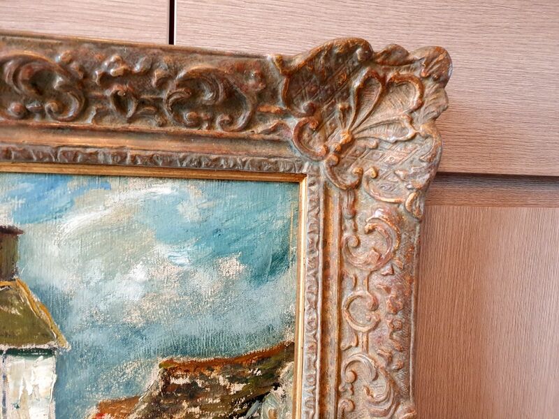 Fernand Laval (1886/95-1966) - Oil on canvas - "Rue de village" - Signed lower left 1951