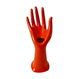Vase soliflore main baguier vintage