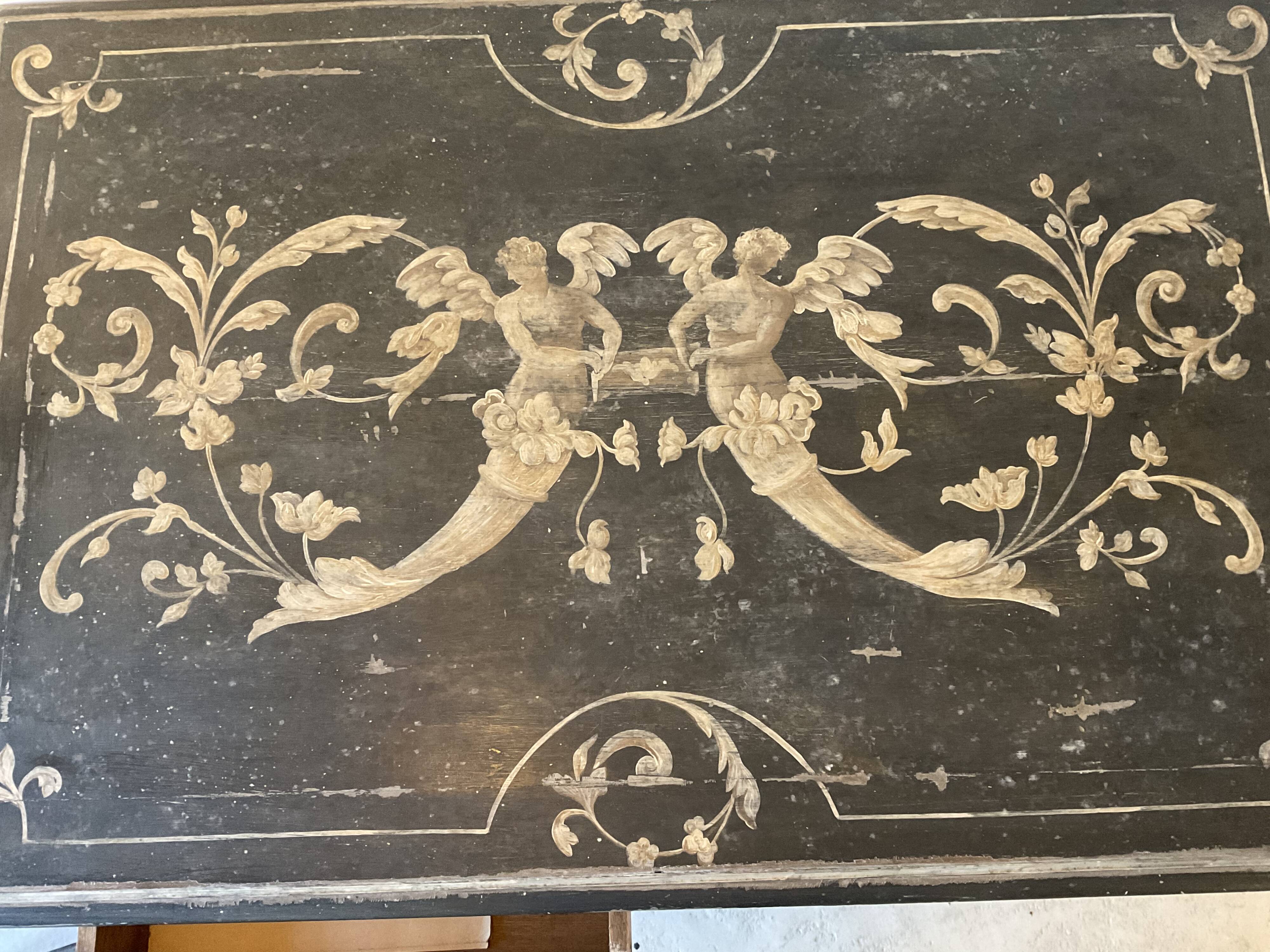 Table / office with 2 drawers. louis xiii style