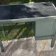Vintage green metal industrial desk – 1950s