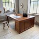 Double-sided walnut counter desk 1900
