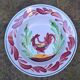 Hollow plate Terre de Fer model with rooster Choisy le Roi