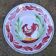 Hollow plate Terre de Fer model with rooster Choisy le Roi