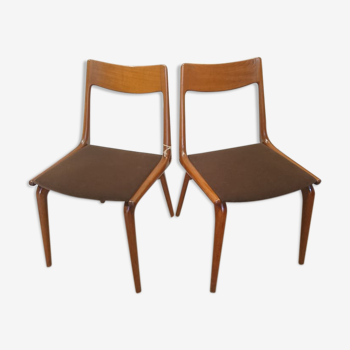 Paire de chaises scandinaves années 60