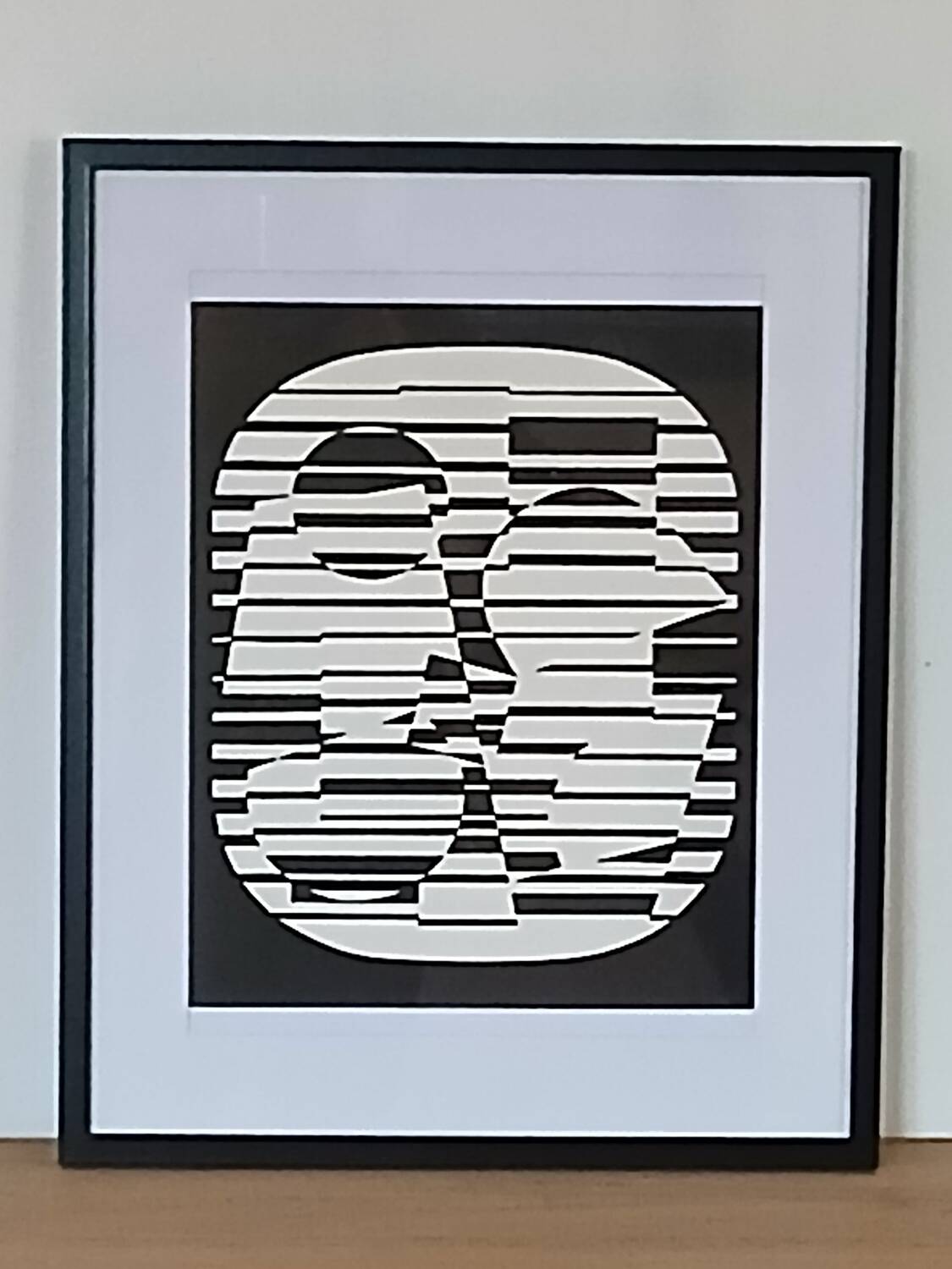 Victor vasarely sérigraphie d'après l'œuvre zeta 1955