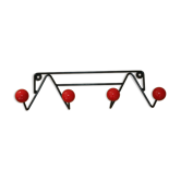 Patère 4 50s red balls