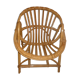Fauteuil rotin coquille 1960/1970