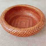 corbeille en bambou tressé