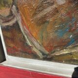 Still life with red flowers signed