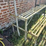 Metal shelf old plant holder