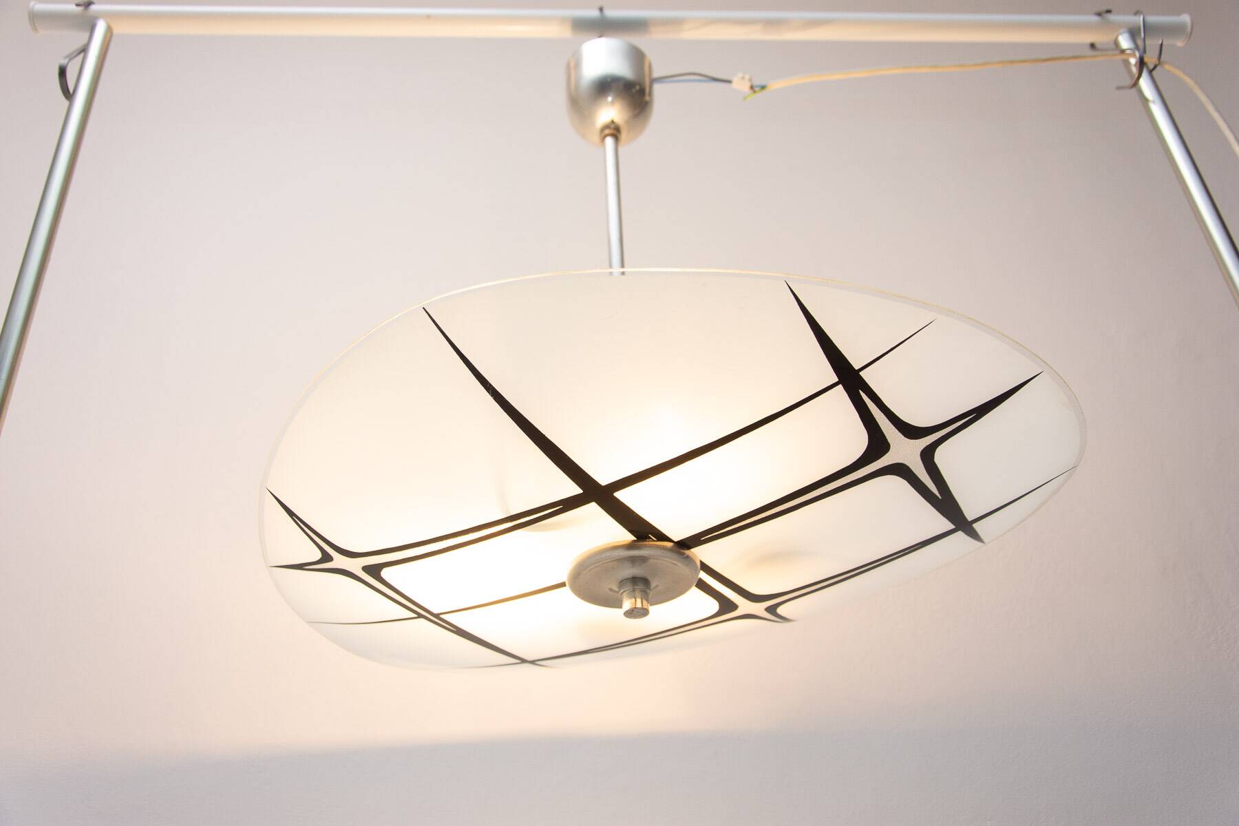 Mid century space age pendant, 1960´s, Czechoslovakia