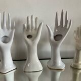 Set of 4 vintage ceramic soliflore hands