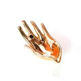 Empty golden pocket "hand" porcelain, 70s