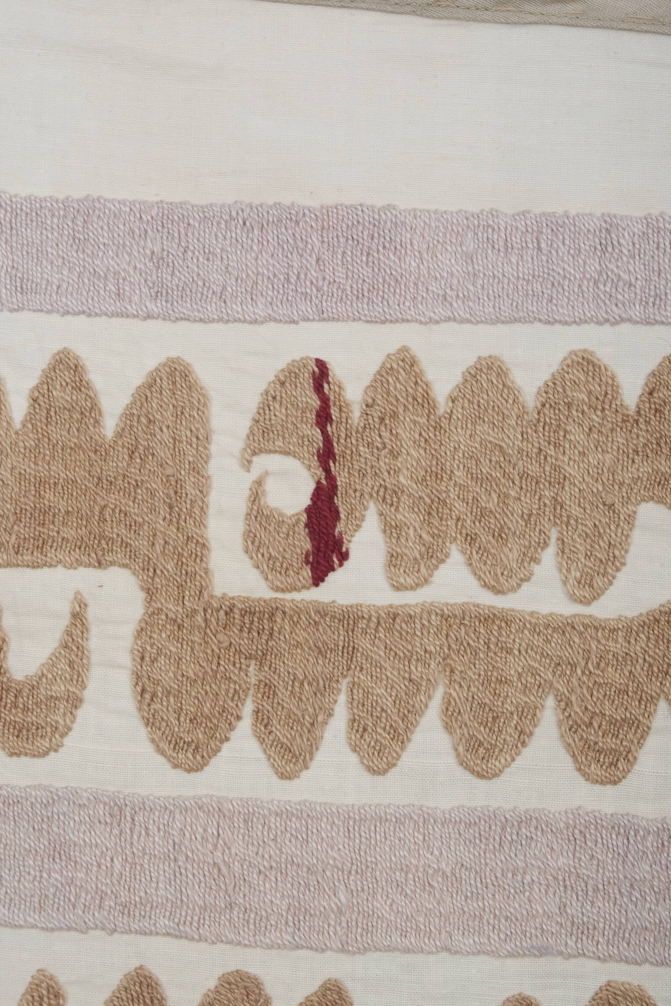 Vintage Suzani Pastel Tablecloth - Uzbek Embroidery Wall Hanging Decor