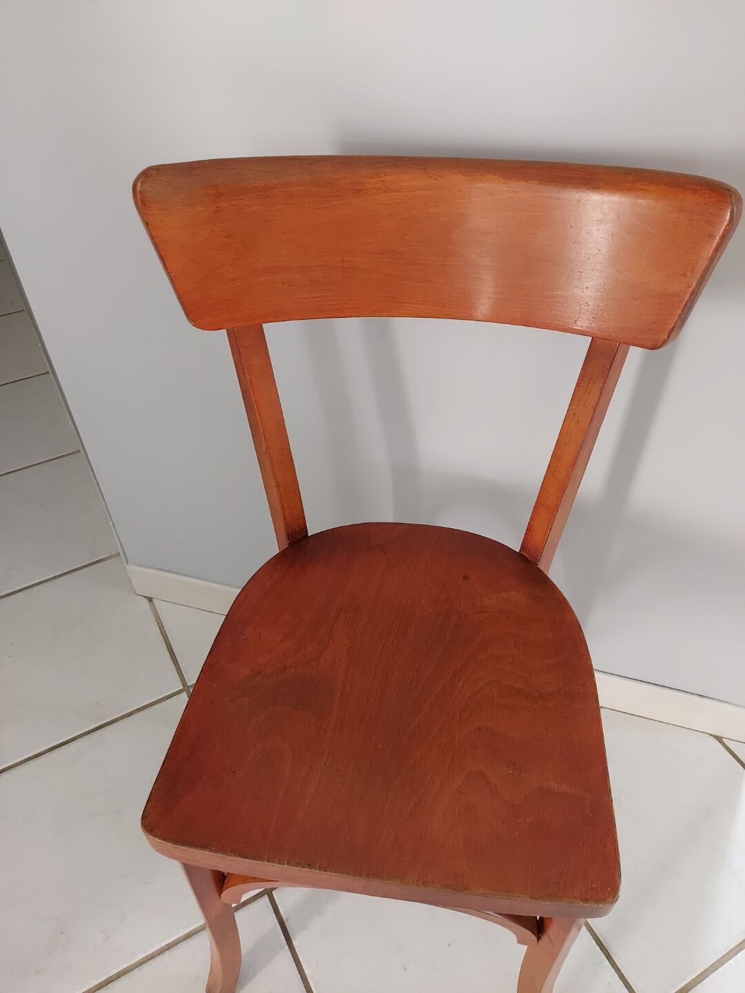 Series of 8 Baumann bistro chairs