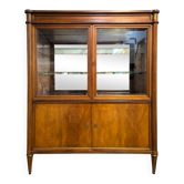 Vitrine en merisier de style Louis XVI