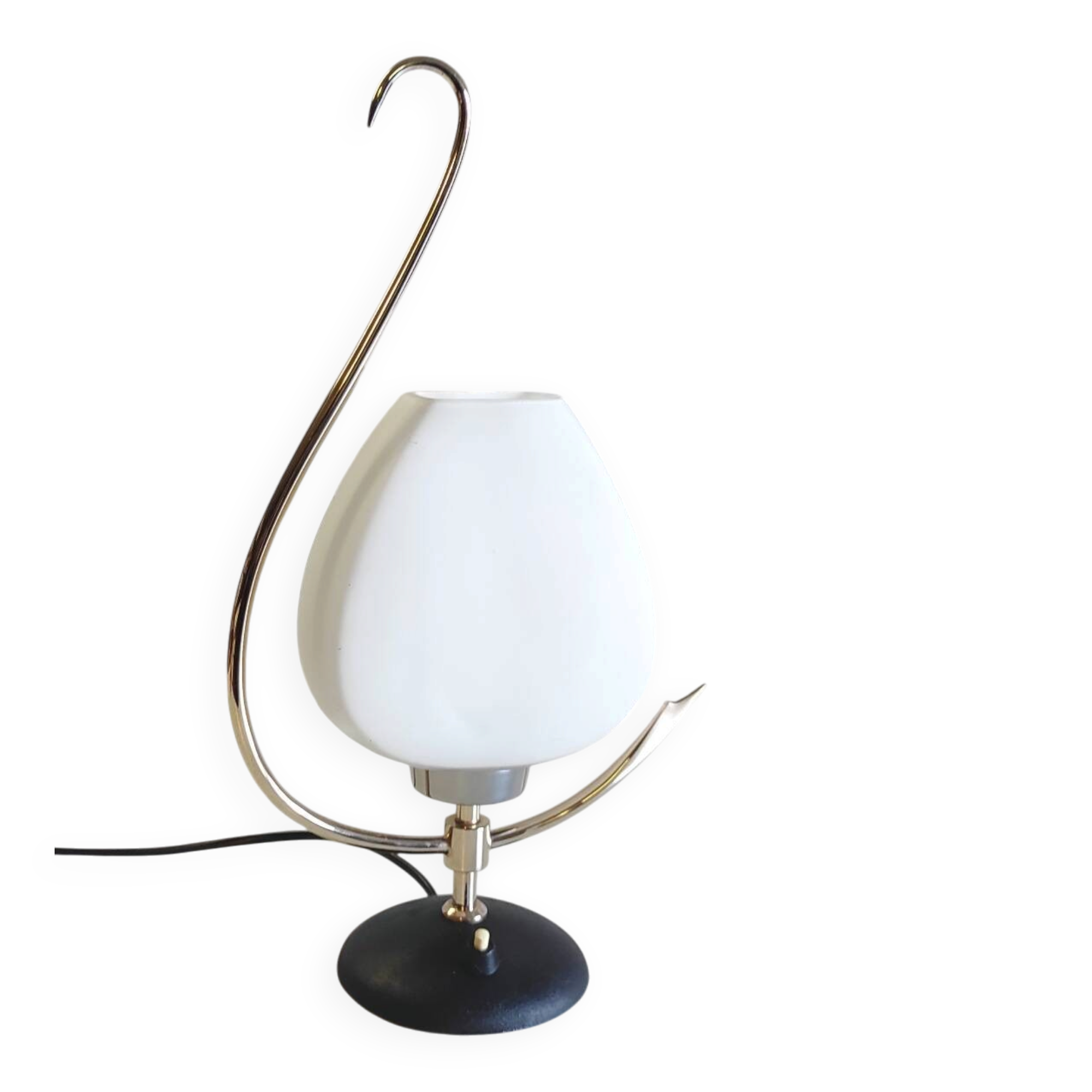 Table lamp from the Arlus house in brass and opaline - 1950s/60s