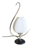 Table lamp from the Arlus house in brass and opaline - 1950s/60s