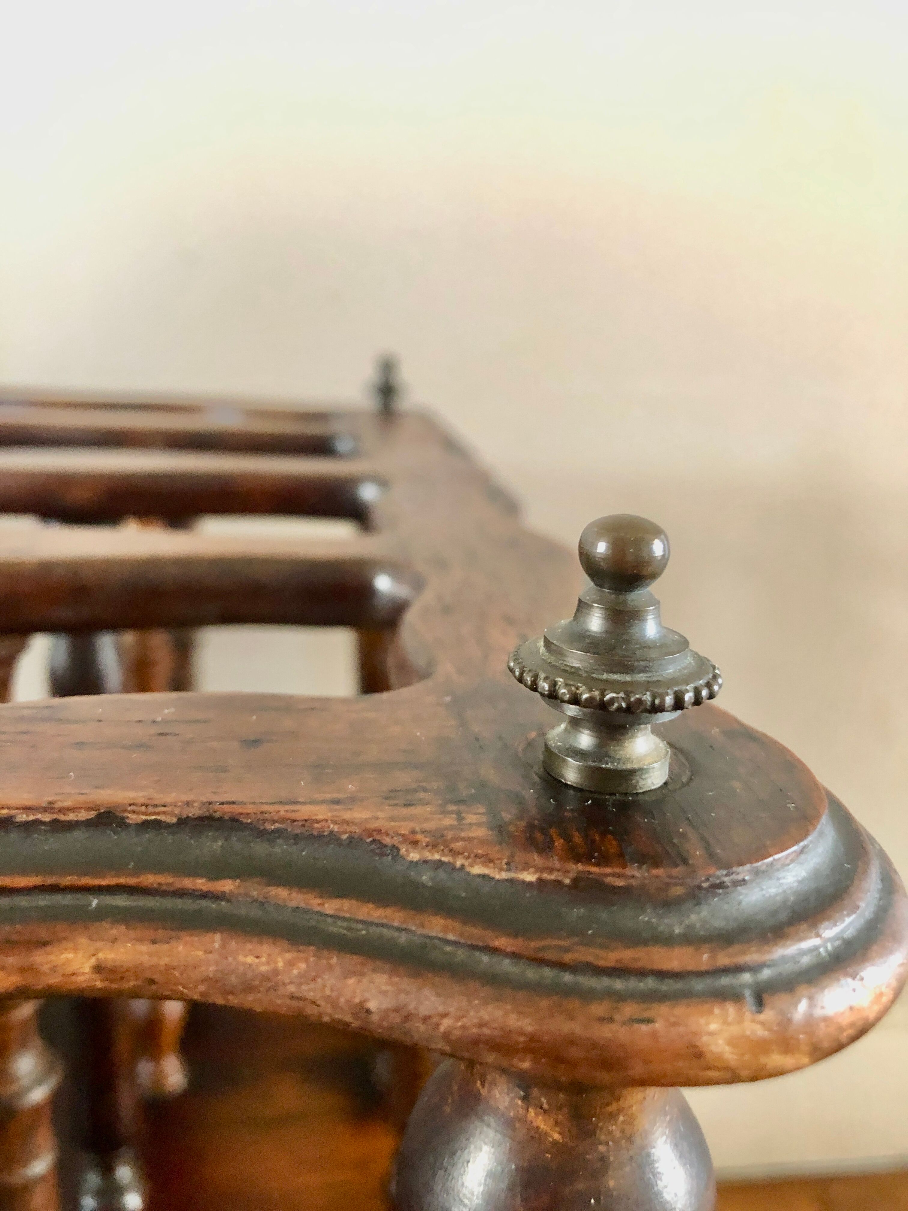 Rosewood music stand from the early 20th century.