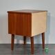 Danish beside tables in teck 2 drawers, scandinavian 1960