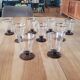9 verres à eau vintage