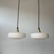 Pair of old ufo pendants in vintage opaline